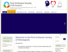 Tablet Screenshot of firstunitarian.org